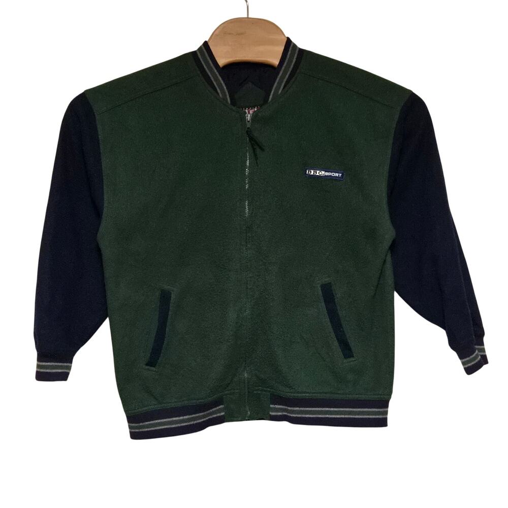 Vintage Bugle Boy kid's varsity jacket size large Colorblock 90s